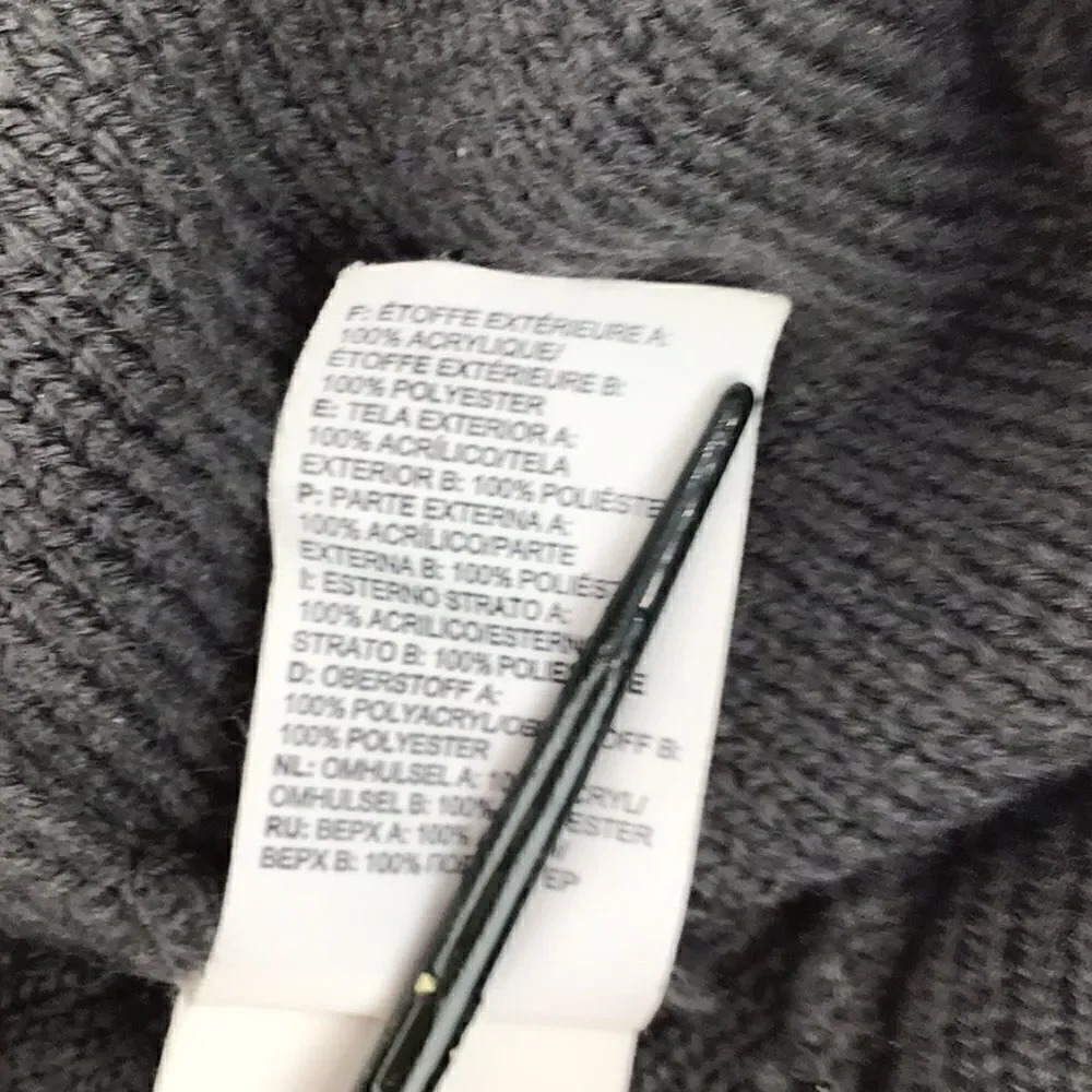 The North Face Black and Green Knit Hat